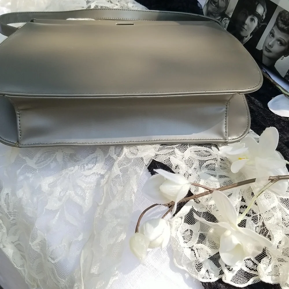 Vintage Silver Gray Purse, $60